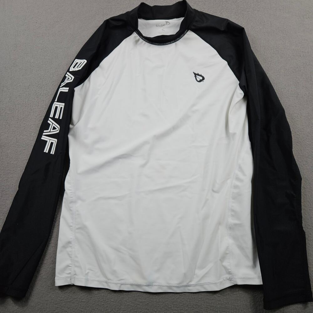 Baleaf Shirt Long Sleeve Cycling Mens Medium Black White